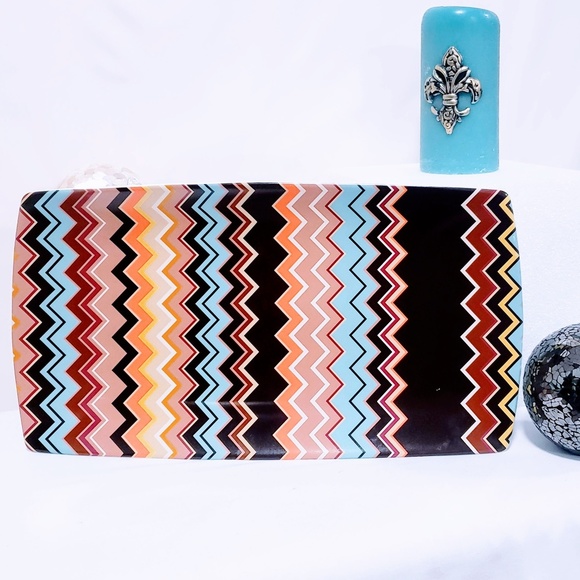 Missoni Chevron Stoneware platter NWT🦄💋 - Picture 2 of 4